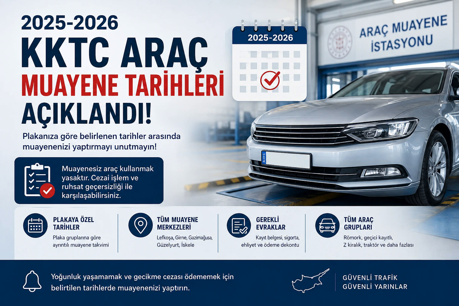 kktc arac muayene 2026